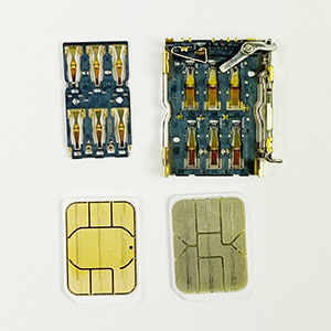P/N: SIM6PP -XXX-IMG_0001 Dual nano SIM Card Socket with Customized Tray Eject Type