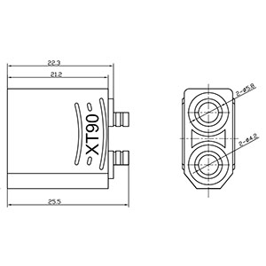 KMXT90M RC Battery Energy Connector XT90