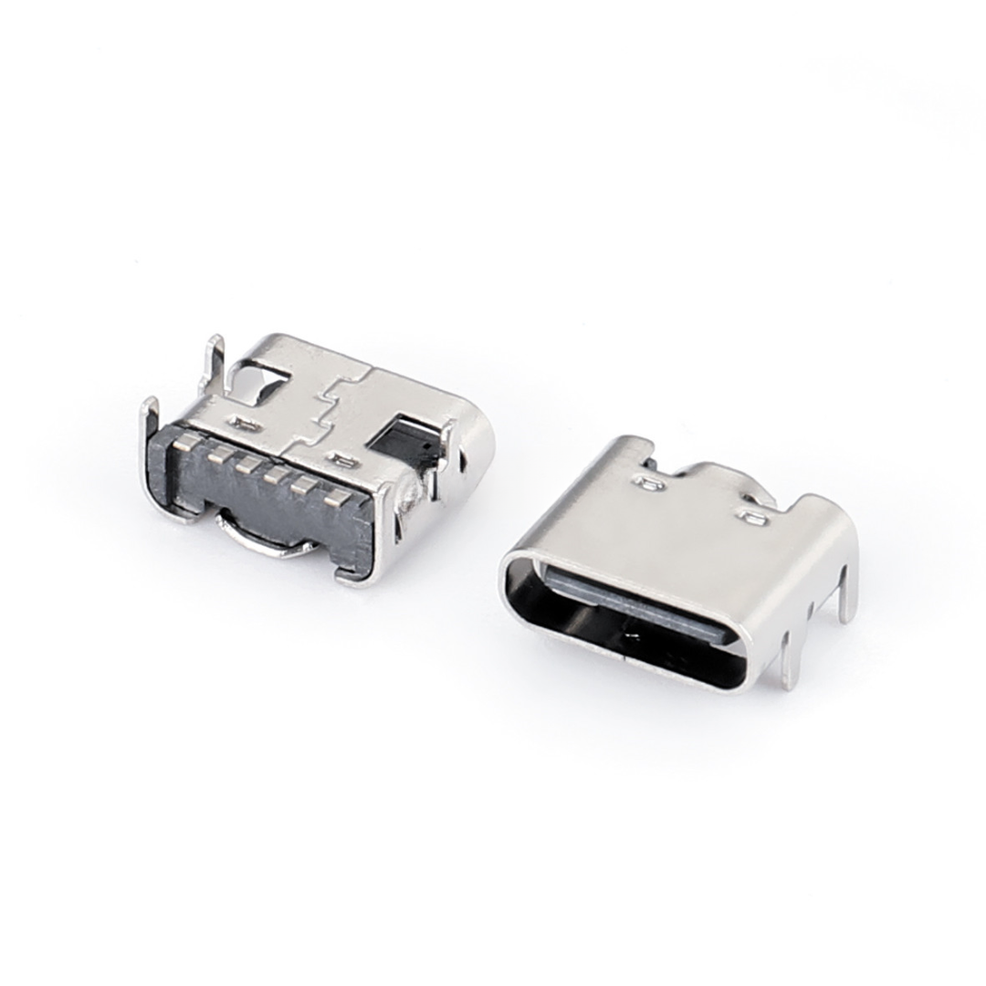 USB Type C Female Connector,Female,6P