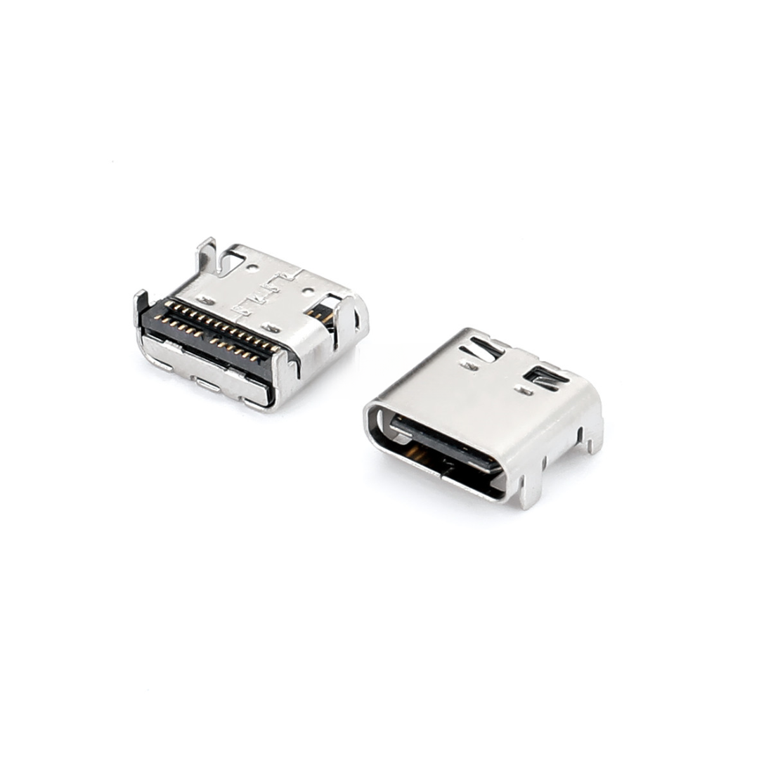 USB Type C Female Connector, Female,24P