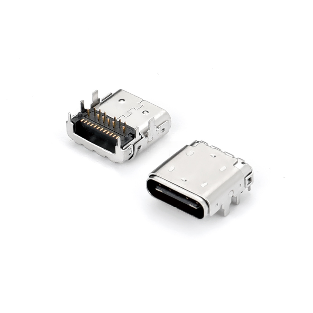 USB Type C Female Connector,Female,24P